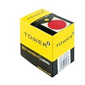 Tower Round 250 Red Dot Roll Labels , Retail Packaging, No Warranty