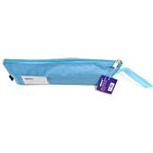 Nexx Fabric 1 Pocket 33cm Pencil Bag-Colour Light Blue