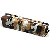 Marlin Designer Pencil Bag Brown Camo- Single Compartment, 1 x Slide Zip Closure , Store And Organise Your Pens, Pencils, Erasers And Other Stationery Items Length 20cm x 7cm Colour Brown Camo , Poly Bag ,No Warranty