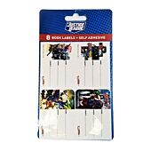 Justice League Book Labels W/Lines ( Pack of 8 ) 4 Different Designs, Retail Packaging, No Warranty