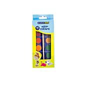 Marlin Kids 12 Water Colours with Brush, Retail Packaging, No Warranty