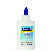 Marlin White Craft Glue Non-Toxic 125ml, Retail Packaging, No Warranty