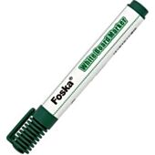 Foska Single Green Whiteboard Marker- Colour Green-Premium Quality Marker For White Boards. Vivid Writing. Bullet Tip. Non-Toxic. Easy To Erase, Retail Packaging, No Warranty