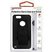 Promate Portfolio iPhone 5 Snap-on design Protective Stand Case and Stylus for iPhone 5 / 5s-Black, Retail Box , 1 Year Warranty