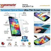 Promate PrimeShield S5 , Ultra-Thin Tempered Optical Glass Screen Protector For Samsung Galaxy S5 , Retail Box , 1 Year Warranty