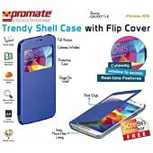 Promate Fenes S5 Bookcover with window Colour:Blue, Retail Box , 1 Year Warranty