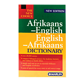 The New Choice Dictionary Afrikaans & English, Retail Packaging, No Warranty
