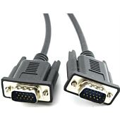 UniQue SVGA Monitor Cable- HD15 Pin Male to HD15 Pin Male VGA Cable 5 Metre Length , Black, Poly Bag, No Warranty 