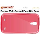 Promate Akton-S4 Elegant Multi-Colored Flexi-Grip Case for Samsung Galaxy S4-Red Retail Box 1 Year Warranty