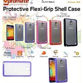 Promate Amos N3 Protective flexi-grip designed shell case for Samsung Note 3 Colour:Purple, Retail Box , 1 Year Warranty