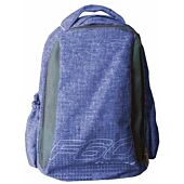 Macaroni Laureate Student Backpack-Lightweight ,Padded shoulder straps and Back,Dual Main zippered compartments,Padded Top Grip Handle,Waterproof Material-Two Tone Blue and Grey