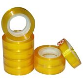 Brainware Office and Student Clear Tape 18mm x 30m Small Core Shrink Wrap ( Pack of 8 ), Shrink Wrap , No Warranty