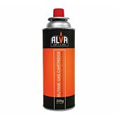 Alva 220g Butane Gas for Alva Stoves CCR101 and CCR102 - Suitable for use with Butane gas stoves, lamps, torches and heaters Retail Box No warranty