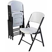 UniQue Steel Folding Chair size 430x450x835mm-White