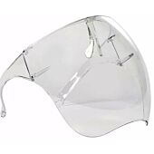 Casey Protective Transparent Anti Fog Isolation Face Shield with Spectacle Frame Mask, Colour Clear Retail Box No Warranty