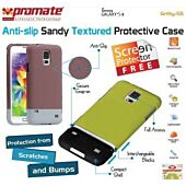 Promate Gritty S5 Anti-slip sandy textured protective case for Samsung Galaxy S5 Colour:Maroon, Retail Box , 1 Year Warranty