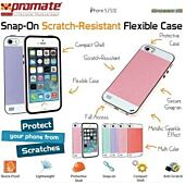 Promate Grosso-i5 iPhone 5 Striped Flexi-Grip Snap Case for iPhone 5/5S Colour: Green