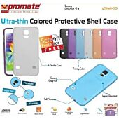 Promate Gshell S5 Ultra-thin Colored Protective Shell Case for Samsung Galaxy S5 Colour:White, Retail Box , 1 Year Warranty