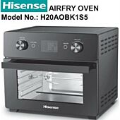 Hisense 20 Litre 1800w Digital Air Fryer Oven With Rotisserie- Countertop Multi-Purpose Cooking Solution, Enormous 20 Litre Cooking Capacity
