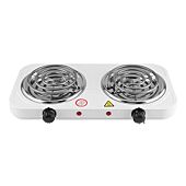 Casey Koala Electric Double Spiral Plate Stove ���??5 Variable Heat Settings, Dual Indicator Lights, Easy Cleaning System 220-230V-Ideal for Students, Camping, Outdoor Cooking-White, Retail Box, 6 months warrant