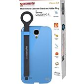 Promate Pless-S4 Multifunctional Case with a Stand and a Holder Ring for Samsung Galaxy S4-Bluek Retail Box 1 Year Warranty