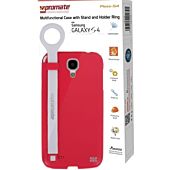 Promate Pless-S4 Multifunctional Case with a Stand and a Holder Ring for Samsung Galaxy S4-Pink Retail Box 1 Year Warranty