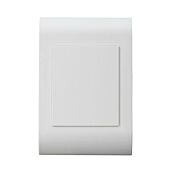 Lesco Pipelli Blank Cover Plate - Rectangle, Height: 100mm , Width: 50mm ,Material: Polycarbonate, Colour White, Sold as a Single unit, 3 Months Warranty