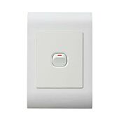 Lesco Pipelli 1 Lever 2 Way Flush Switch- Voltage: 220-240V, Amperage: 16A ,Height: 100mm , Width: 50mm ,Material: Polycarbonate, Colour White, Sold as a Single unit, 3 Months Warranty