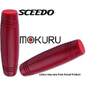 Sceedo Mokuru Fidget Roller Stick Stress Toy Aluminium alloy and Silicone Coated Finish Dark Red Orange , Retail Box, No warranty