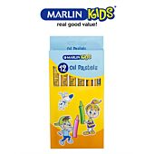Marlin Kids Oil Pastels (Pack of 12), Retail Packaging, No Warranty