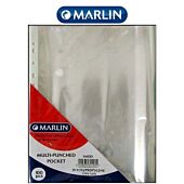 Marlin A4 File Pockets Sleeves 100's, Retail Packaging, No Warranty