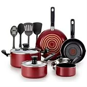 T-Fal Simply Cook 12 piece Set - Red Retail Box 1 year warranty