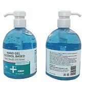 Casey TI Techn 500ml Medical Grade Blue Hand Gel Alcohol Based Sanitiser in Pump Spray Bottle-75% Alcohol