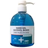 Casey TI Techn 500ml Bubble Gum Blue Hand Sanitiser in Pump Spray Bottle-75% Alcohol, Hydrogen Peroxide, Glycerine, Blue Liquid