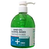 Casey TI Techn 500ml Apple Green Hand Sanitiser in Pump Spray Bottle-75% Alcohol, Hydrogen Peroxide, Glycerine, Green Liquid