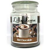 Lilly Lane Hot Chocolate Scented Candle Large Lidded Mason Glass Jar