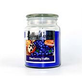 Lilly Lane Blueberry Muffin Scented Candle Large Lidded Mason Glass Jar