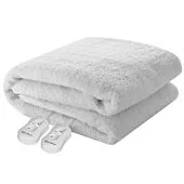Pure Pleasure King Fullfit Sherpa Fleece Electric Blanket - 183cm x 188cm Retail Box 1 year warranty