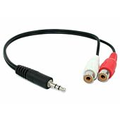 Unbranded 3.5mm Male to RCA (L+R) Female audio 20cm cable