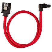 Corsair Premium Sleeved SATA 6Gbps 30cm 90? Connector Cable ? Red