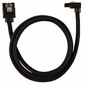Corsair Premium Sleeved SATA 6Gbps 60cm 90? Connector Cable ? Black