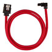 Corsair Premium Sleeved SATA 6Gbps 60cm 90? Connector Cable ? Red
