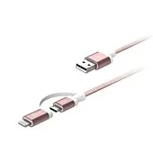 J5create JML11 2-in-1 Charging Sync Cable Rose Gold