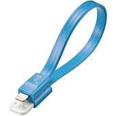 Pqi i-cable lightning 20 Flat Blue USB to Lightning 8pins sync+charge with Flat