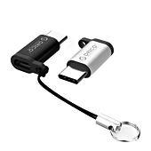 Orico USB-C to Micro USB OTG Adapter - Silver