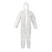 Clinic Gear Disposable Coverall Suit Small White