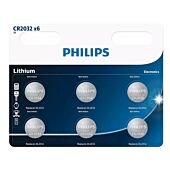 PHILIPS CR2032 6 PACK - CR2032P6/73