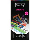CROXLEY CREATE 8mm 12 Assorted Oil Pastels (Box-12)