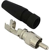 Securnix RCA male solderless connector with boot 10 Per Packet