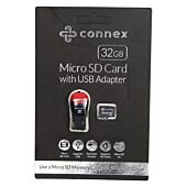Connex 32GB Micro SD memory card with USB adaptor